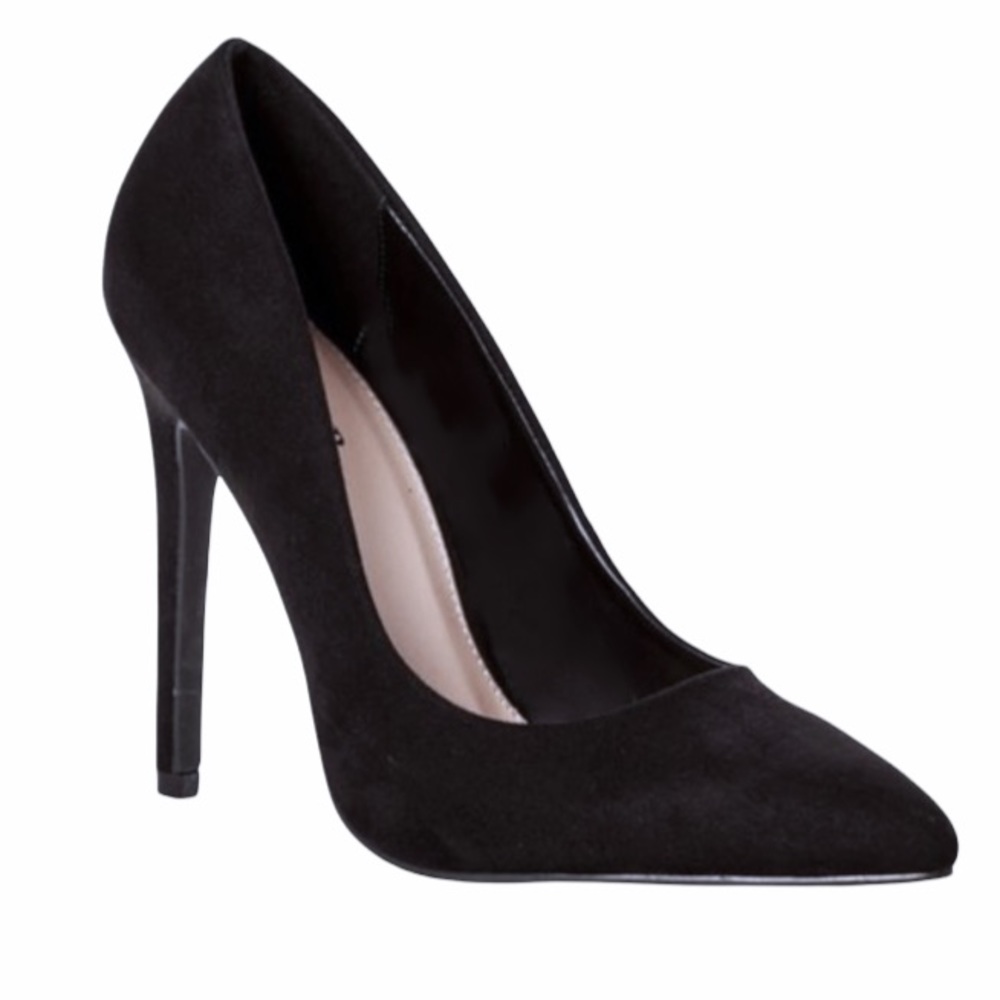 👠 Beautiful Primark Black Suede Pumps Size 7